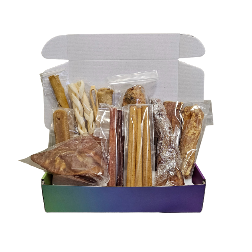 Tough Chewer Puppy Box – 17 Long Lasting Natural Chews