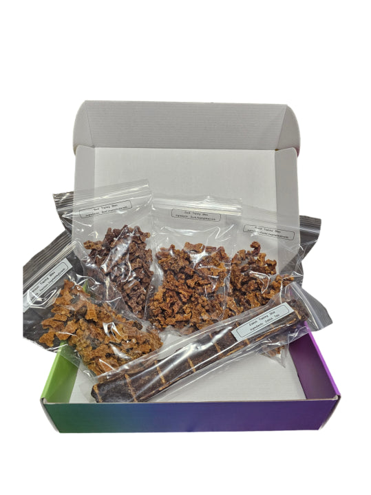 Training Bites Box 5 Variety Dog Training Treats (Ostrich, Duck, Rabbit, Venison, Beef)