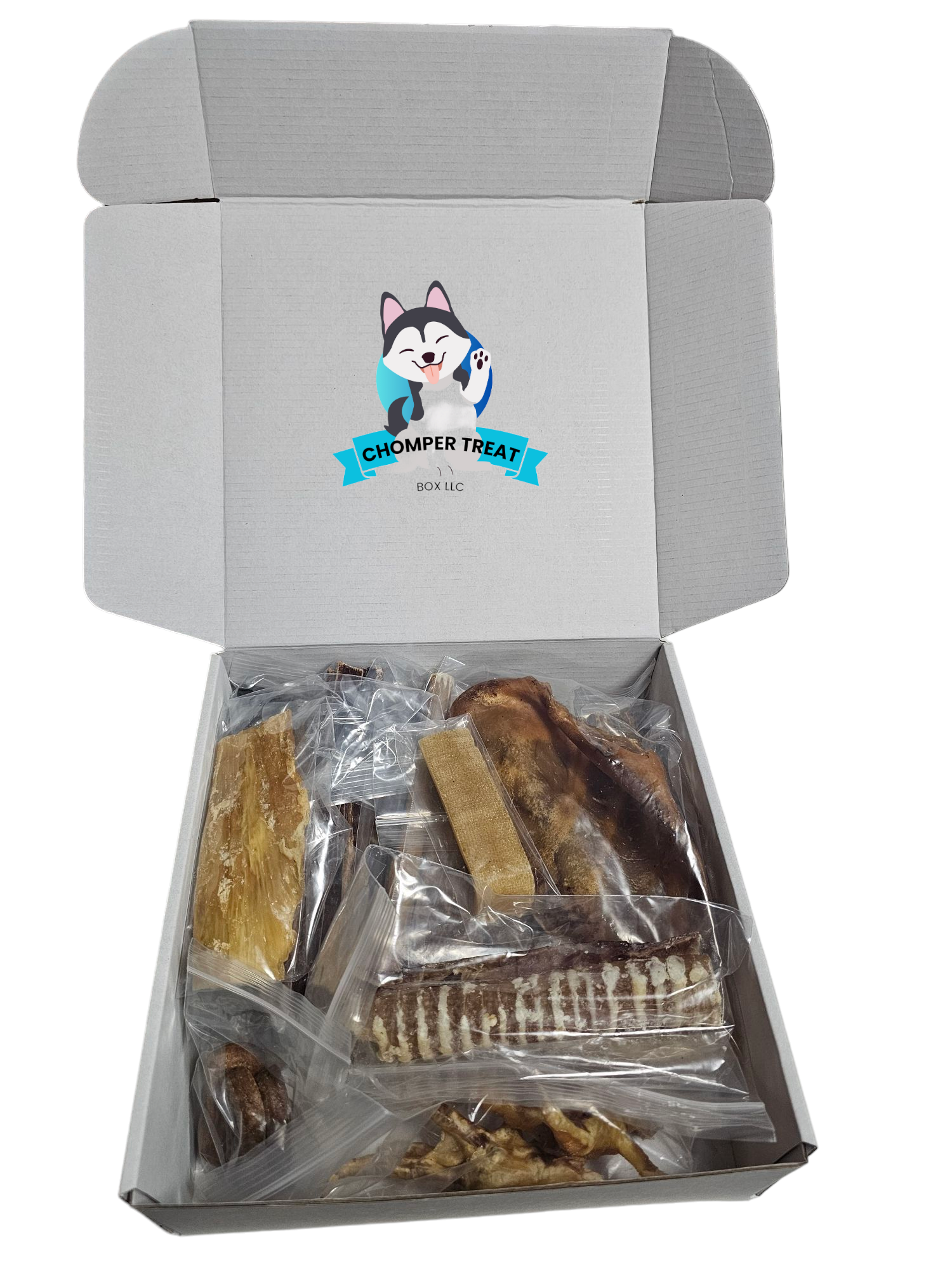 Chomper Treat Box Variety Hard Dog Chews