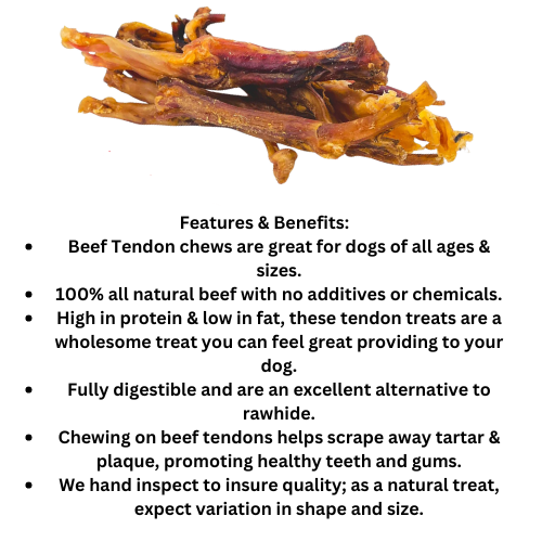 Jumbo Beef Tendons 3 count